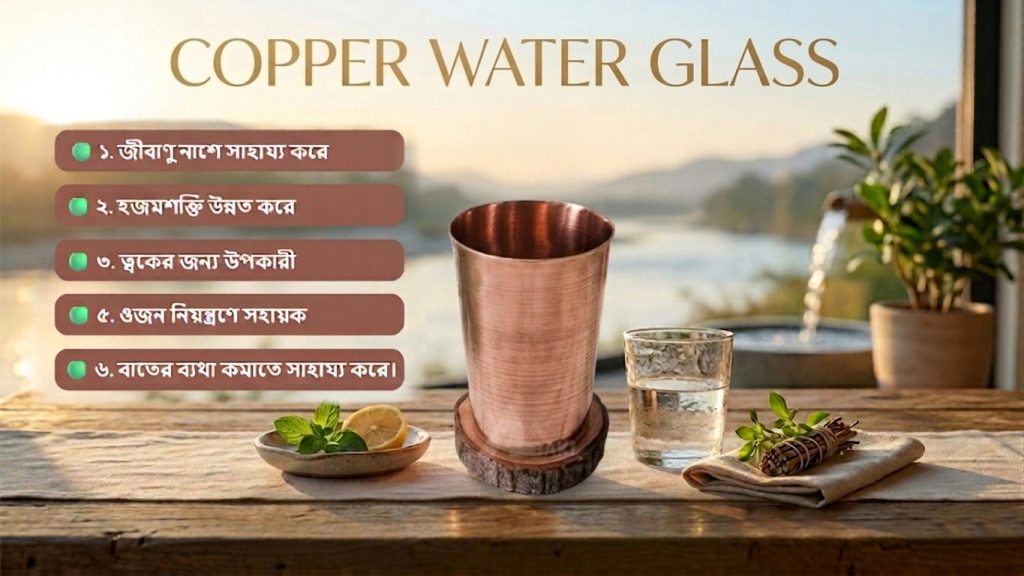 copper water glass