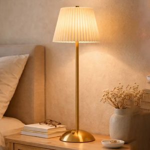 Home rechargeable glass acrylic table lamp